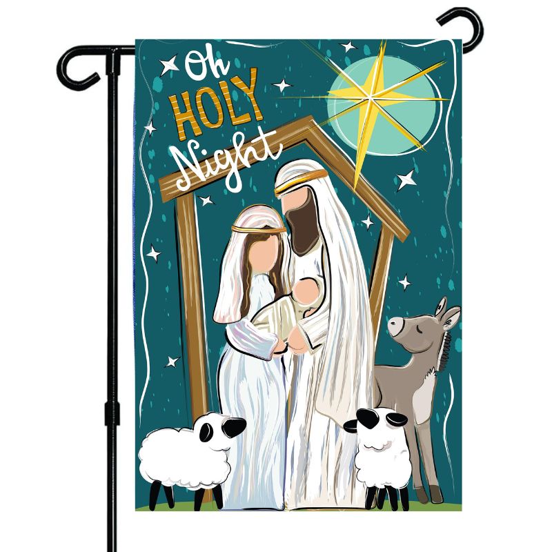 Oh Holy Night Garden Flag